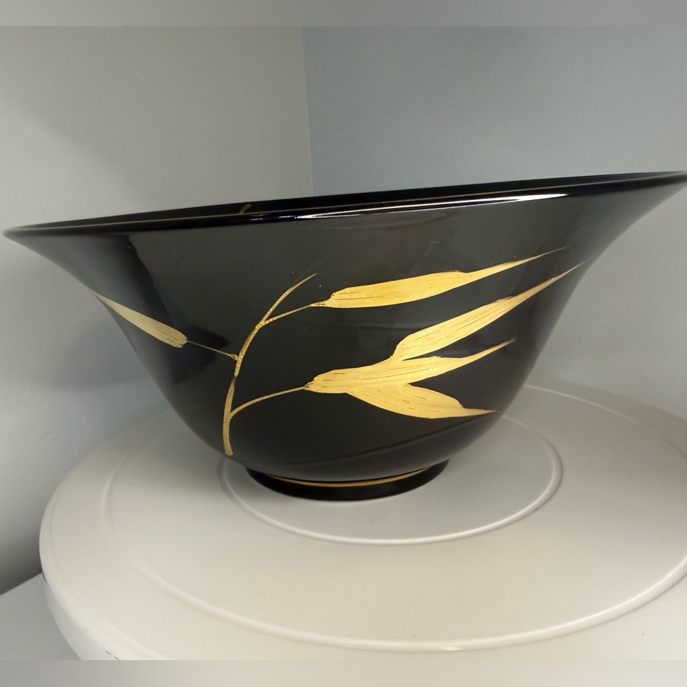 Vintage Fitz and Floyd Bamboo Noir Bowl